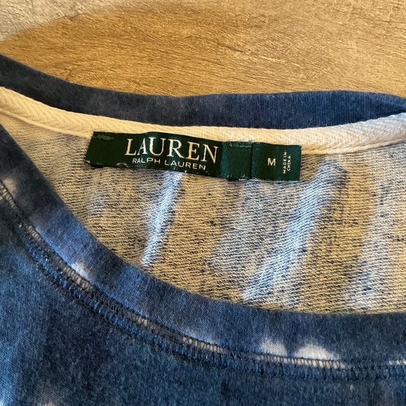 Ralph Lauren Relaxed Blue and White Short Sleeve Tee - Picture 3 of 4